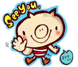 thank you pig sticker #540490