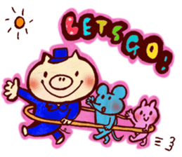 thank you pig sticker #540494