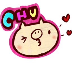 thank you pig sticker #540495