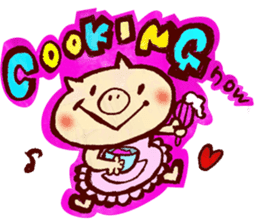 thank you pig sticker #540501