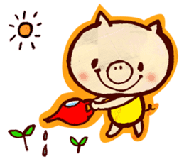 thank you pig sticker #540508