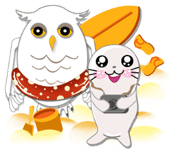 Baby Seal & Owly sticker #540771
