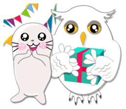 Baby Seal & Owly sticker #540781