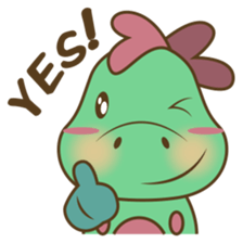DeeDee, the cute green dragon sticker #540915
