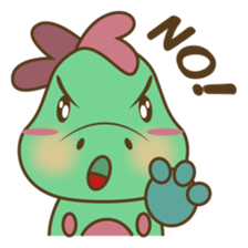 DeeDee, the cute green dragon sticker #540916