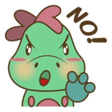 DeeDee, the cute green dragon sticker #540916
