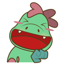 DeeDee, the cute green dragon sticker #540919