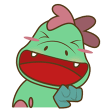 DeeDee, the cute green dragon sticker #540919