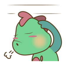 DeeDee, the cute green dragon sticker #540921