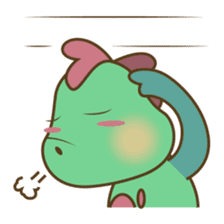 DeeDee, the cute green dragon sticker #540921