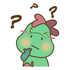 DeeDee, the cute green dragon sticker #540922