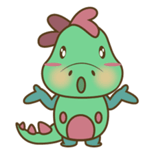 DeeDee, the cute green dragon sticker #540923
