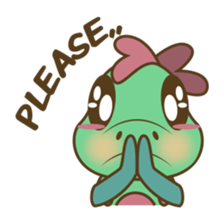 DeeDee, the cute green dragon sticker #540924