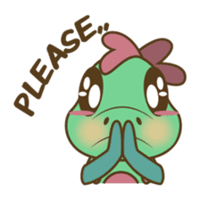 DeeDee, the cute green dragon sticker #540924