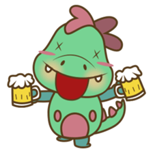 DeeDee, the cute green dragon sticker #540927