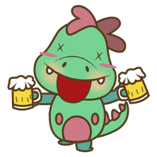 DeeDee, the cute green dragon sticker #540927