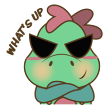 DeeDee, the cute green dragon sticker #540928