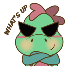 DeeDee, the cute green dragon sticker #540928
