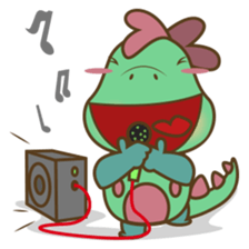 DeeDee, the cute green dragon sticker #540929