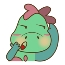 DeeDee, the cute green dragon sticker #540930