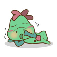 DeeDee, the cute green dragon sticker #540933