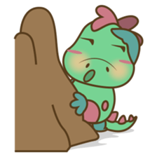 DeeDee, the cute green dragon sticker #540934