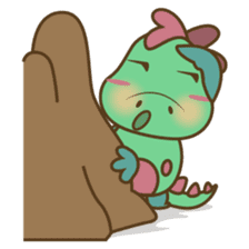 DeeDee, the cute green dragon sticker #540934