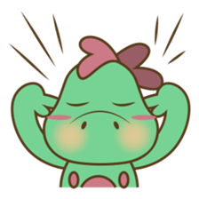 DeeDee, the cute green dragon sticker #540935
