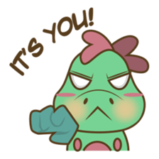 DeeDee, the cute green dragon sticker #540936