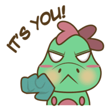DeeDee, the cute green dragon sticker #540936