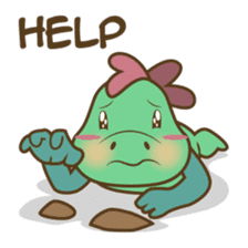 DeeDee, the cute green dragon sticker #540937