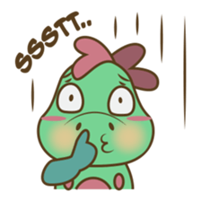 DeeDee, the cute green dragon sticker #540938