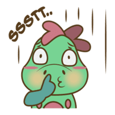 DeeDee, the cute green dragon sticker #540938