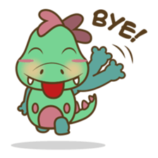 DeeDee, the cute green dragon sticker #540940