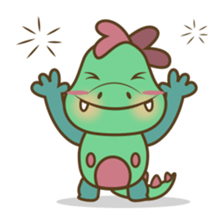 DeeDee, the cute green dragon sticker #540942