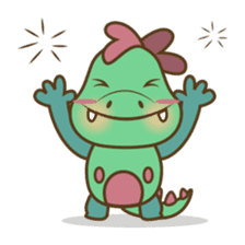 DeeDee, the cute green dragon sticker #540942