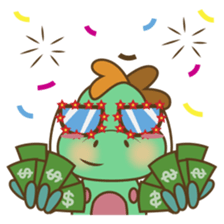 DeeDee, the cute green dragon sticker #540943