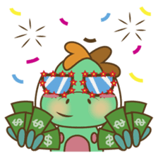 DeeDee, the cute green dragon sticker #540943