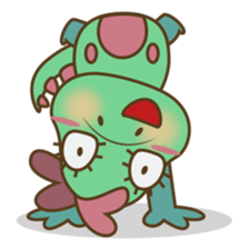 DeeDee, the cute green dragon sticker #540944