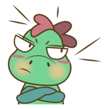 DeeDee, the cute green dragon sticker #540945