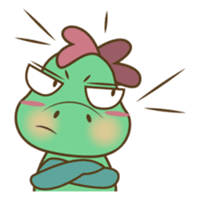 DeeDee, the cute green dragon sticker #540945