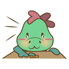 DeeDee, the cute green dragon sticker #540946