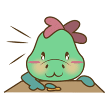 DeeDee, the cute green dragon sticker #540946