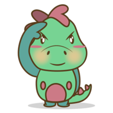 DeeDee, the cute green dragon sticker #540947