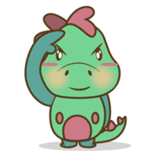 DeeDee, the cute green dragon sticker #540947