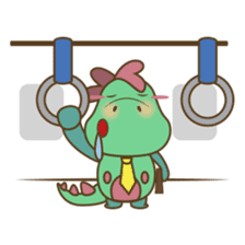 DeeDee, the cute green dragon sticker #540951