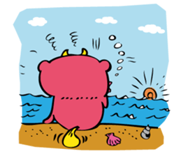 Pick the nose hanahoji okinawa monster sticker #541314