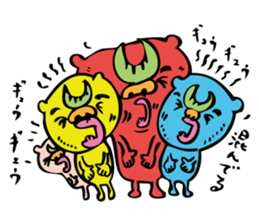 Pick the nose hanahoji okinawa monster sticker #541323