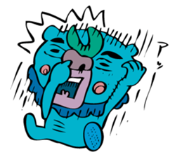 Pick the nose hanahoji okinawa monster sticker #541338