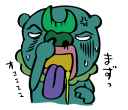 Pick the nose hanahoji okinawa monster sticker #541344